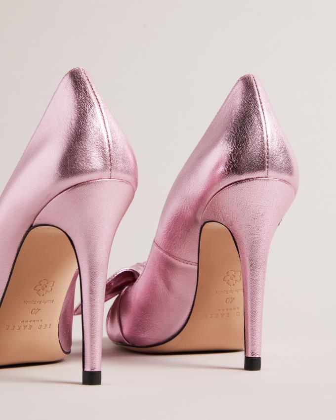 Chaussures à Talons Ted Baker Metallic Court Rose Clair Femme | MXR-66105608